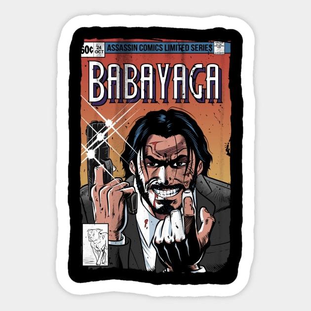 Baba Yaga Comics Sticker by Eman